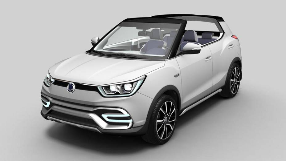 Modelo de produção terá motor 1.6 diesel ou gasolina... | <a href="https://gutenberg.quatrorodas.abril.com.br/noticias/saloes/paris-2014/ssangyong-lanca-suv-salao-paris-799528.shtml" rel="migration">Leia mais</a>