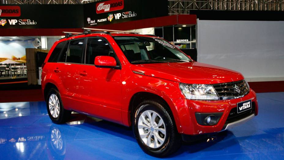A Suzuki anunciou a chegada do Grand Vitara 2013 ao mercado brasileiro | <a href="https://gutenberg.quatrorodas.abril.com.br/salao-do-automovel/2012/carros/grand-vitara-703984.shtml" rel="migration">Leia mais</a>