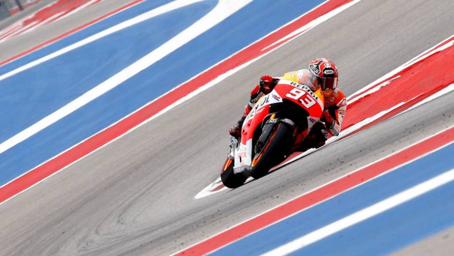 Marc Márquez foi dominante com sua moto Honda | <a href="https://gutenberg.quatrorodas.abril.com.br/moto/noticias/marquez-passeia-vence-gp-austin-motogp-779654.shtml" rel="migration">Leia mais</a>