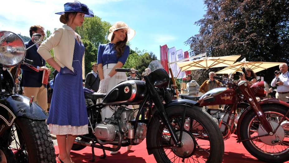 Motocicletas históricas também marcaram presença no evento