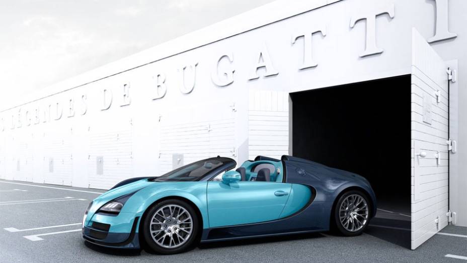 Batizado com o nome Jean-Pierre Wimille, a edição especial tem um exterior de dois tons que se inspira no Bugatti Type 57G Tank, carro que Wimille usou para ganhar as 24 Horas de Le Mans em 1937 | <a href="https://gutenberg.quatrorodas.abril.com.br/noticias/fabrican" rel="migration"></a>