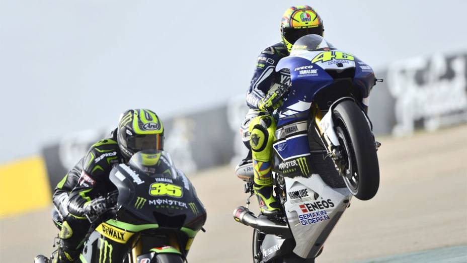 Valentino Rossi foi apenas o sétimo | <a href="https://gutenberg.quatrorodas.abril.com.br/moto/noticias/motogp-marquez-lidera-sexta-feira-aragon-755443.shtml" rel="migration">Leia mais</a>