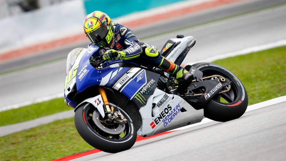 Valentino Rossi foi o segundo mais rápido | <a href="https://gutenberg.quatrorodas.abril.com.br/moto/noticias/motogp-marquez-conquista-pole-malasia-756881.shtml" rel="migration">Leia mais</a>