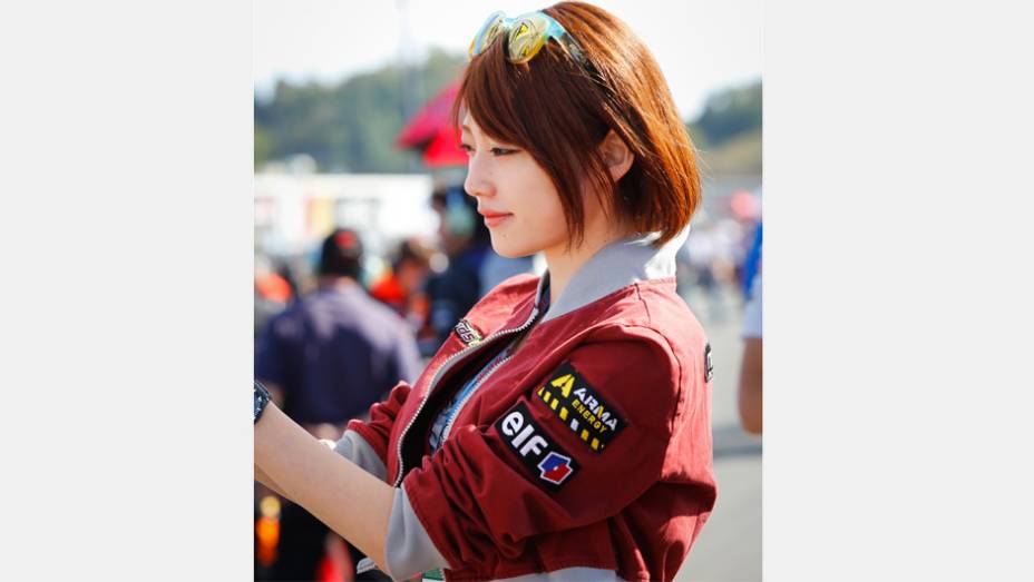 Veja as belas Garotas da MotoGP - Japão | <a href="https://gutenberg.quatrorodas.abril.com.br/moto/noticias/motogp-definicao-titulo-fica-ultima-prova-758422.shtml" rel="migration">Leia mais</a>