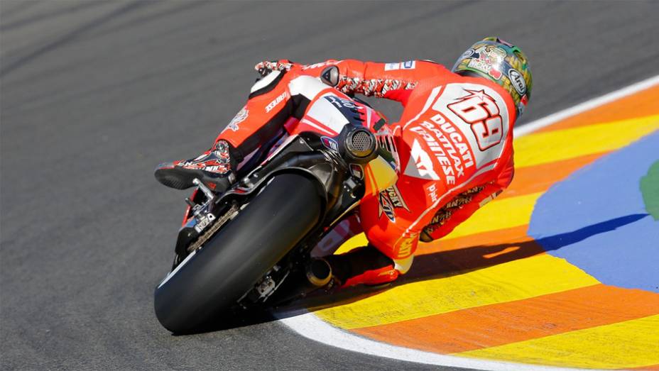 Hayden fechou a lista dos dez melhores no gri de largada | <a href="https://gutenberg.quatrorodas.abril.com.br/moto/noticias/motogp-marquez-largara-pole-valencia-759861.shtml" rel="migration">Leia mais</a>