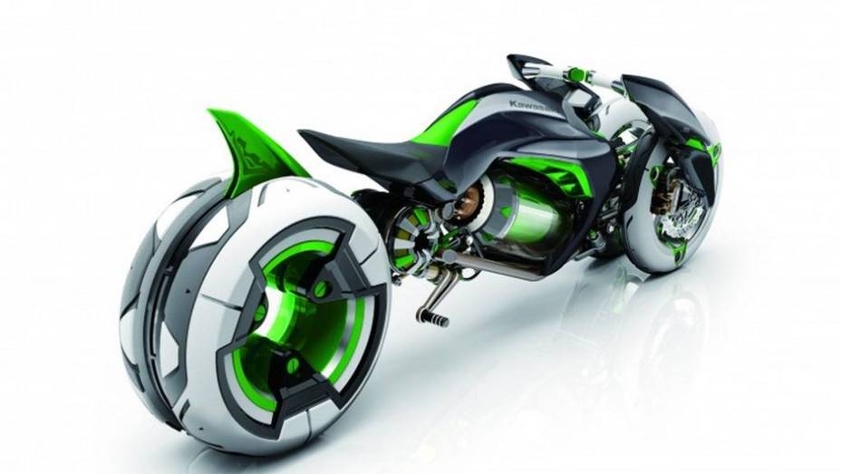 Também existe o Sport Mode, com o corpo "abraçando" a moto | <a href="https://gutenberg.quatrorodas.abril.com.br/moto/noticias/kawasaki-mostra-j-concept-toquio-761438.shtml" rel="migration">Leia mais</a>