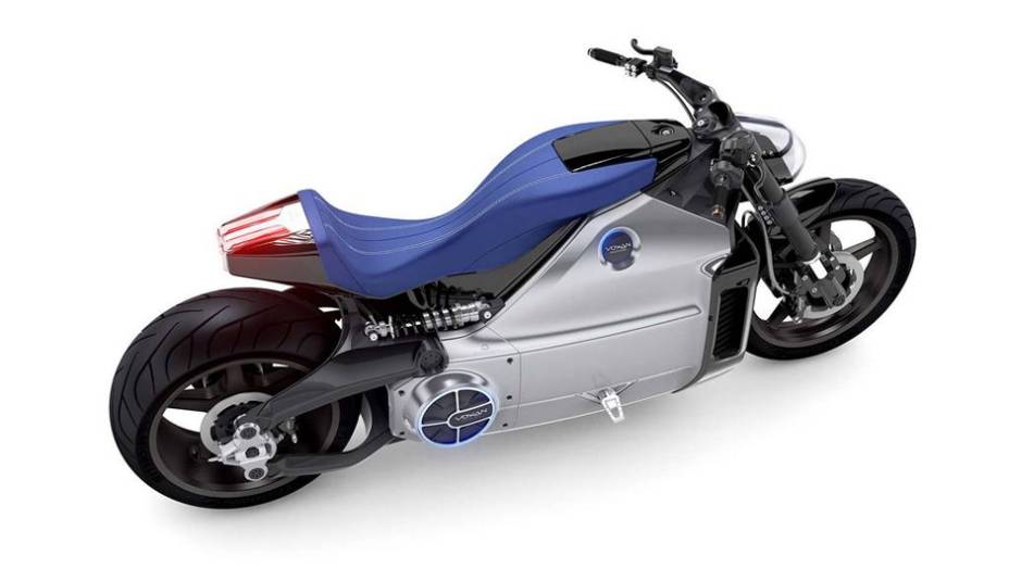 Moto elétrica entrega potência de 200 cavalos a 10.500 rpm | <a href="https://gutenberg.quatrorodas.abril.com.br/moto/noticias/voxan-wattman-2014-apresentada-paris-762085.shtml" rel="migration">Leia mais</a>