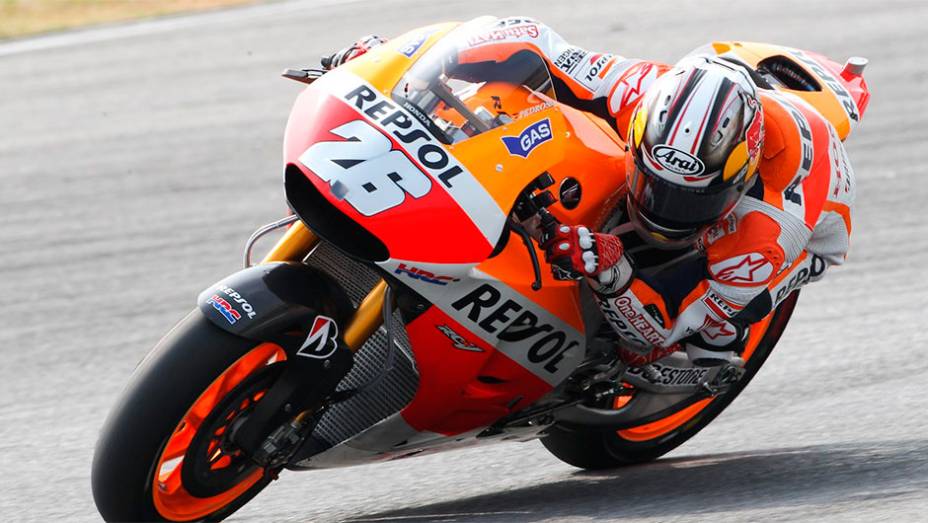 Dani Pedrosa foi o segundo melhor | <a href="https://gutenberg.quatrorodas.abril.com.br/moto/noticias/motogp-marquez-domina-sepang-dia-772483.shtml" rel="migration">Leia mais</a>