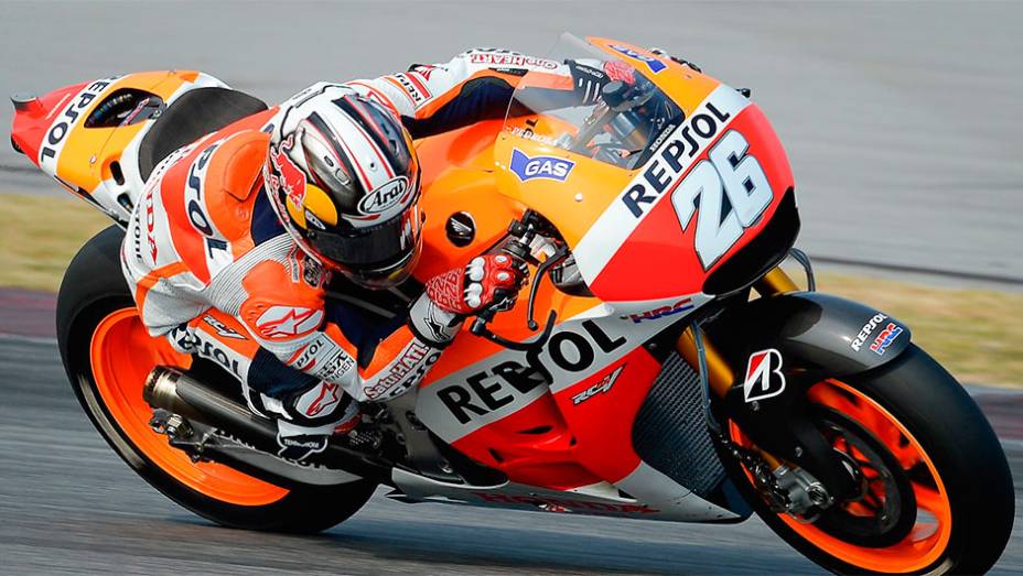 Dani Pedrosa foi apenas o sexto colocado | <a href="https://gutenberg.quatrorodas.abril.com.br/moto/noticias/motogp-marc-marquez-insuperavel-malasia-772574.shtml" rel="migration">Leia mais</a>