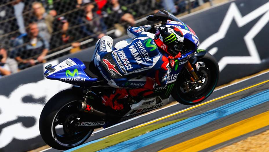 Jorge Lorenzo foi o sexto | <a href="https://gutenberg.quatrorodas.abril.com.br/moto/noticias/motogp-marquez-pole-le-mans-783126.shtml" rel="migration">Leia mais</a>