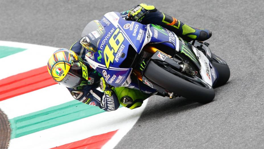 Valentino Rossi foi o segundo mais rápido | <a href="https://gutenberg.quatrorodas.abril.com.br/moto/noticias/motogp-marquez-lidera-treinos-mugello-784616.shtml" rel="migration">Leia mais</a>