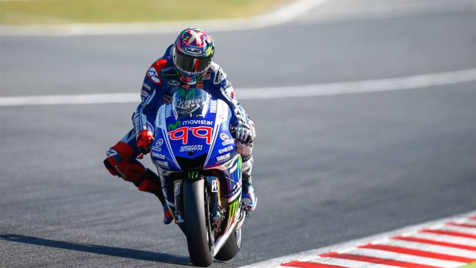 Jorge Lorenzo foi o segundo | <a href="https://gutenberg.quatrorodas.abril.com.br/moto/noticias/motogp-pedrosa-largara-frente-barcelona-786152.shtml" rel="migration">Leia mais</a>