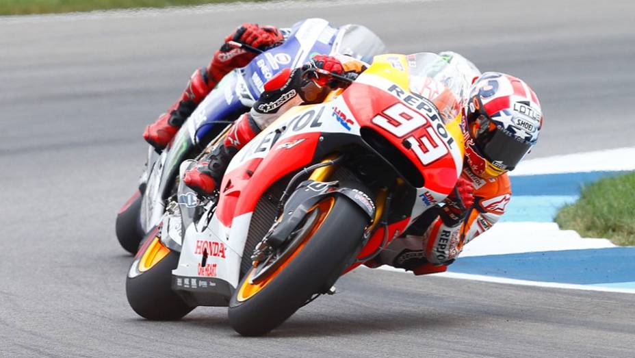 Marc Márquez faturou mais uma prova | <a href="https://gutenberg.quatrorodas.abril.com.br/moto/noticias/motogp-marquez-vence-prova-indianapolis-795057.shtml" rel="migration">Leia mais</a>