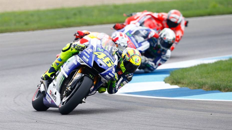 Valentino Rossi completou o pódio | <a href="https://gutenberg.quatrorodas.abril.com.br/moto/noticias/motogp-marquez-vence-prova-indianapolis-795057.shtml" rel="migration">Leia mais</a>