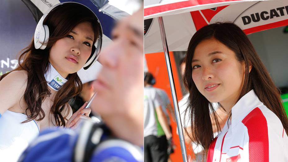 Veja as belas Garotas da MotoGP em Motegi e saiba como foi a corrida | <a href="https://gutenberg.quatrorodas.abril.com.br/moto/noticias/ultrapassagem-final-bicampeonato-marc-marquez-805642.shtml" rel="migration">Leia mais</a>