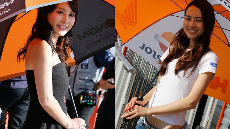 Veja as belas Garotas da MotoGP em Motegi e saiba como foi a corrida | <a href="https://gutenberg.quatrorodas.abril.com.br/moto/noticias/ultrapassagem-final-bicampeonato-marc-marquez-805642.shtml" rel="migration">Leia mais</a>