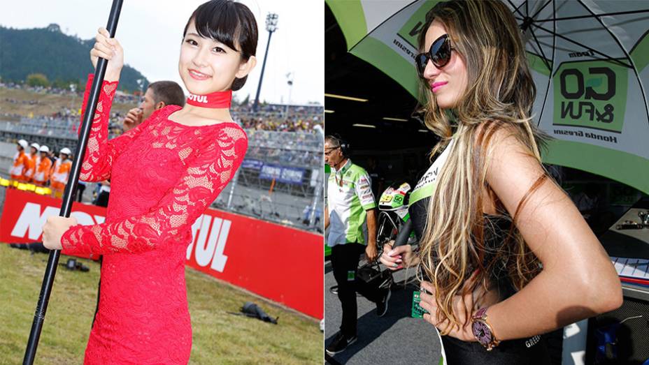 Veja as belas Garotas da MotoGP em Motegi e saiba como foi a corrida | <a href="https://gutenberg.quatrorodas.abril.com.br/moto/noticias/ultrapassagem-final-bicampeonato-marc-marquez-805642.shtml" rel="migration">Leia mais</a>