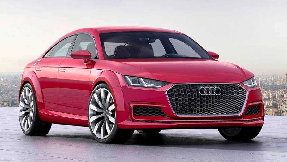 Audi TT Sportback (2014) - quando falamos em TT, falamos sobre um carro de duas portas e dois lugares. A não ser que a versão em questão seja a conceitual Sportback, de quatro portas e mais espaço interno. | <a href="https://gutenberg.quatrorodas.abril.com.br/galeria" rel="migration"></a>