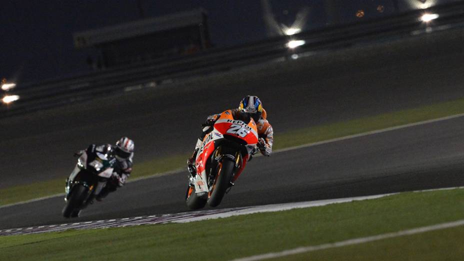 Ao lado dele estará Dani Pedrosa, sexto no grid. | <a href="https://gutenberg.quatrorodas.abril.com.br/moto/noticias/marc-marquez-pole-primeira-etapa-ano-motogp-777577.shtml" rel="migration">Leia mais</a>