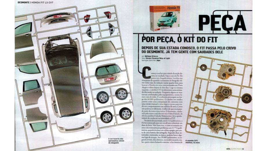 Honda Fit: o monovolume foi um dos modelos mais &iacute;ntegros da hist&oacute;ria do Longa Dura&ccedil;&atilde;o, e praticamente todas suas pe&ccedil;as passaram pelos 60 mil quil&ocirc;metros sem problemas. O Fit deixou saudades na reda&ccedil;&atilde;o... | <a href="https://gutenberg.quatrorodas.abril.com.br/acervodi" rel="migration"></a>