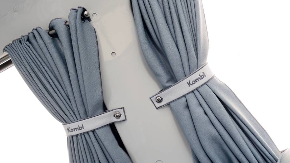 Presilhas têm a inscrição Kombi Presilhas têm a inscrição Kombi