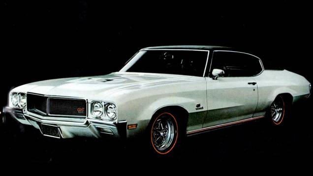 GS 1970Muscle car da marca, nascido como versão do Skylark em 1965, o GS, de Gran Sport, ganhou o pacote GSX em 1970, com V8 de 360 cv e câmbio manual GS 1970Muscle car da marca, nascido como versão do Skylark em 1965, o GS, de Gran Sport, ganhou o pacote GSX em 1970, com V8 de 360 cv e câmbio manual