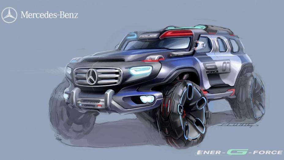 SUV conceitual da Mercedes-Benz chamado Ener-G Force | <a href="https://gutenberg.quatrorodas.abril.com.br/saloes/los-angeles/2012/mercedes-benz-ener-g-force-724386.shtml" rel="migration">Leia mais</a>