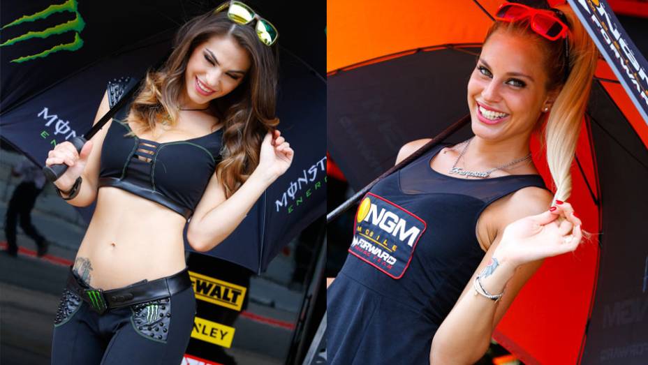 As garotas mais bonitas da etapa da Catalunha da MotoGP | <a href="https://gutenberg.quatrorodas.abril.com.br/moto/noticias/motogp-marquez-vence-corrida-emocionante-barcelona-786084.shtml" rel="migration">Leia mais</a>