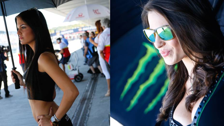 Garotas que embelezaram a etapa espanhola da MotoGP | <a href="https://gutenberg.quatrorodas.abril.com.br/moto/noticias/quatro-vezes-marquez-781513.shtml" rel="migration">Leia mais</a>