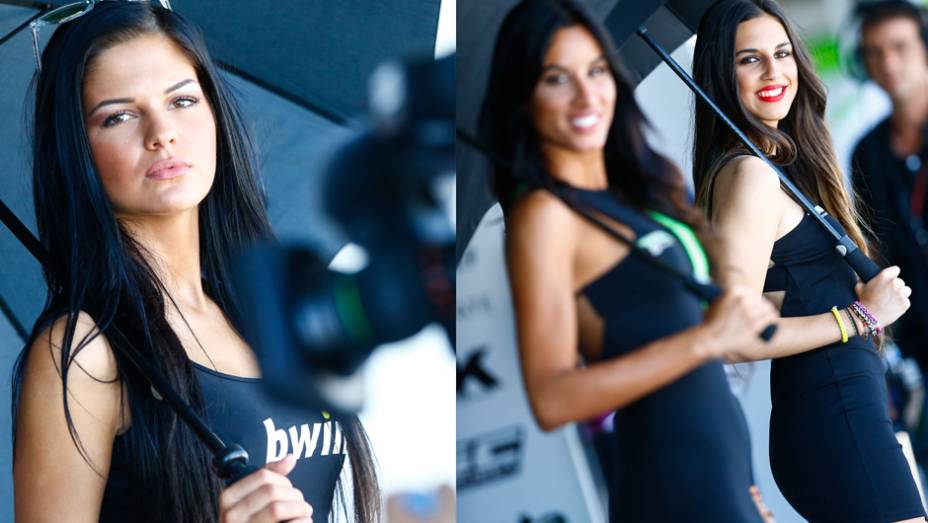 Garotas que embelezaram a etapa espanhola da MotoGP | <a href="https://gutenberg.quatrorodas.abril.com.br/moto/noticias/quatro-vezes-marquez-781513.shtml" rel="migration">Leia mais</a>