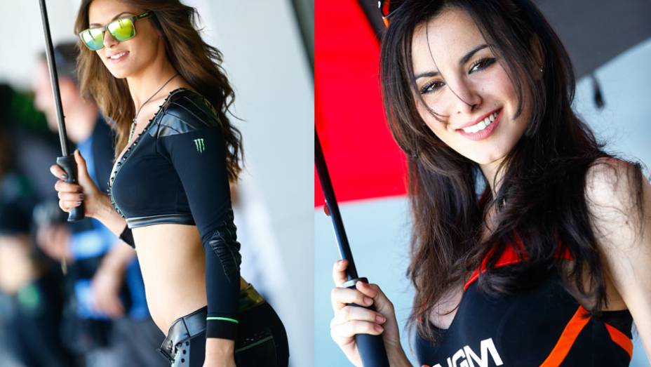 Garotas que embelezaram a etapa espanhola da MotoGP | <a href="https://gutenberg.quatrorodas.abril.com.br/moto/noticias/quatro-vezes-marquez-781513.shtml" rel="migration">Leia mais</a>