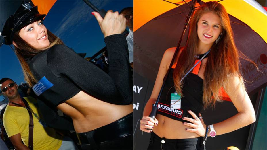 Veja as belas garotas da MotoGP, etapa de Misano | <a href="https://gutenberg.quatrorodas.abril.com.br/moto/noticias/valentino-rossi-vence-casa-torcida-faz-festa-pista-799871.shtml" rel="migration">Leia mais</a>