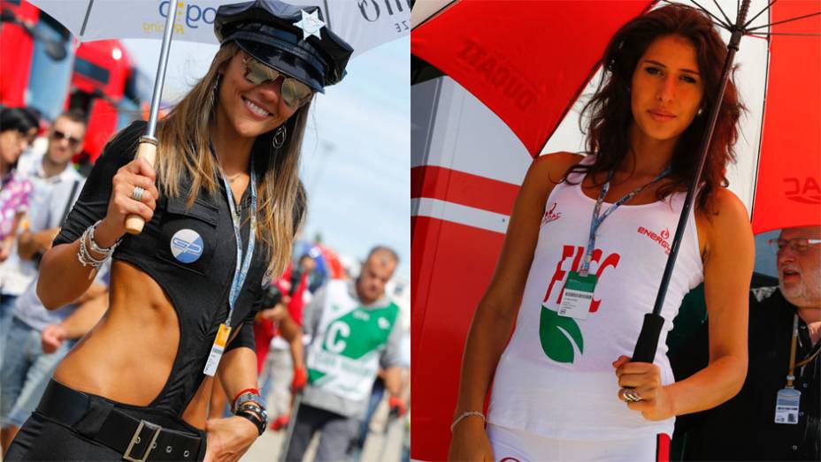 Veja as belas garotas da MotoGP, etapa de Misano | <a href="https://gutenberg.quatrorodas.abril.com.br/moto/noticias/valentino-rossi-vence-casa-torcida-faz-festa-pista-799871.shtml" rel="migration">Leia mais</a>