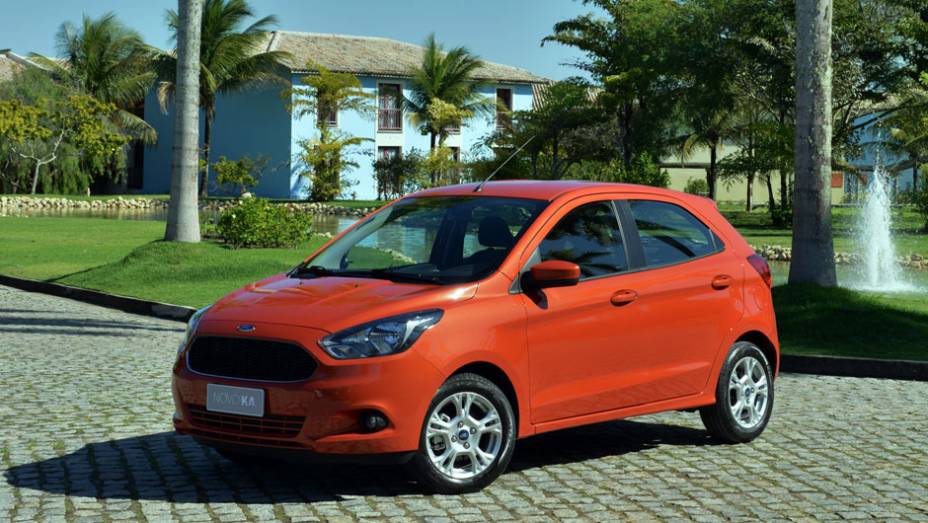 A cor Laranja é a mesma do EcoSport | <a href="https://gutenberg.quatrorodas.abril.com.br/carros/lancamentos/ford-ka-794793.shtml" rel="migration">Leia mais</a>