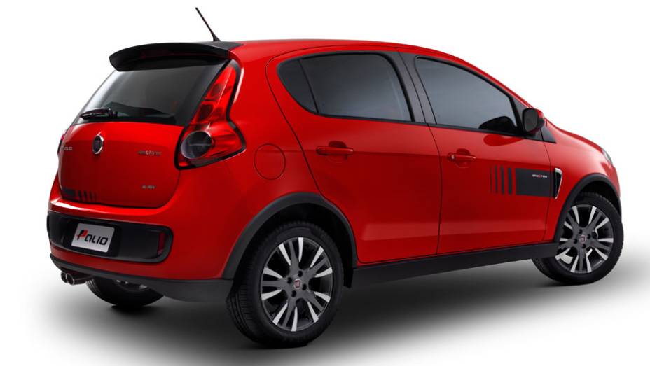 Sporting tem saída cromada e dupla de escape. <a href="https://gutenberg.quatrorodas.abril.com.br/carros/lancamentos/novo-fiat-palio-645462.shtml" rel="migration">Leia mais</a>