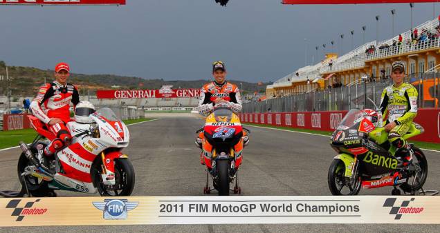 2011 World Champions Bradl, Stoner, Terol 2011 World Champions Bradl, Stoner, Terol