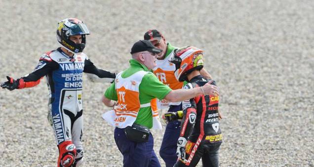 Lorenzo se irrita com Bautista Lorenzo se irrita com Bautista
