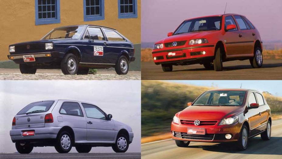 Lá se vão 35 anos desde o lançamento do Gol: o carro não conseguiu ser tão carismático quanto o Fusca, mas superou o clássico VW nas vendas e permaneceu na liderança do mercado por 27 anos | <a href="https://gutenberg.quatrorodas.abril.com.br/reportagens/classicos/go" rel="migration"></a>