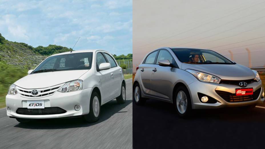 Toyota Etios e Hyundai HB20 prometem abalar o mercado dos hatch no Brasil. Cada uma das duas novidades &eacute; munida de bos argumentos de venda. Agora, voc&ecirc; vai conferir os pr&oacute;s e contras de cada um deles. | <a href="https://gutenberg.quatrorodas.abril.com.br/noticias/me" rel="migration"></a>