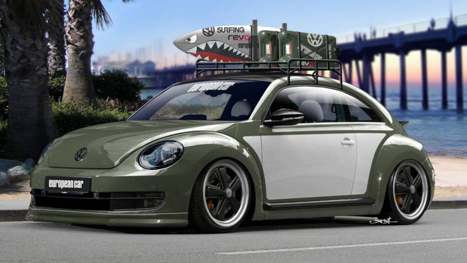 Outro modelo é chamado Beach Battle Beetle, unidade inspirada no estilo de vida de surfistas. Além do visual diferenciado, o modelo tem tração dianteira e gera cerca de 400 cv Outro modelo é chamado Beach Battle Beetle, unidade inspirada no estilo de vida de surfistas. Além do visual diferenciado, o modelo tem tração dianteira e gera cerca de 400 cv