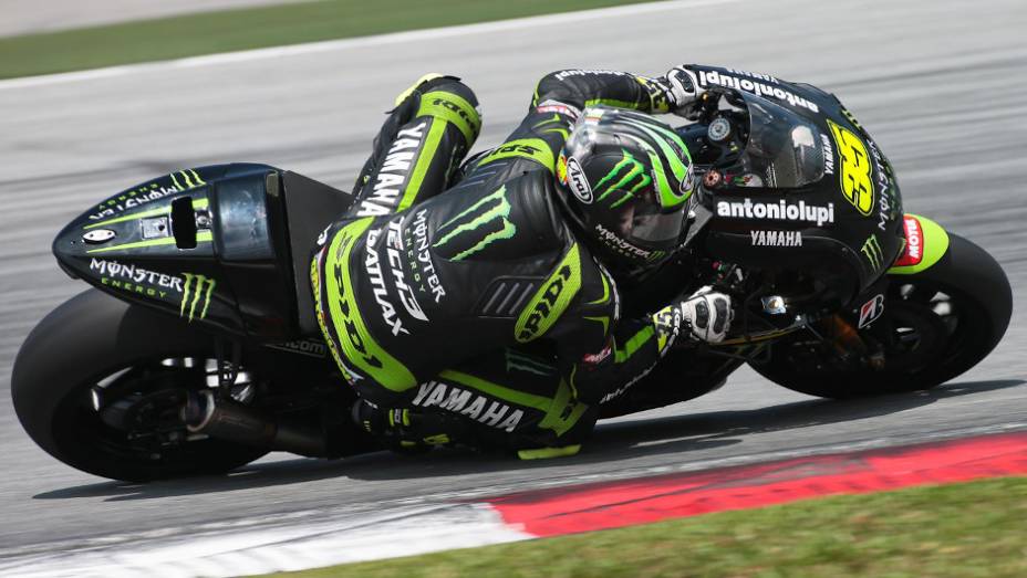 Cal Crutchlow ficou com o sexto melhor tempo. <a href="https://gutenberg.quatrorodas.abril.com.br/moto/noticias/motogp-pedrosa-mais-rapido-sepang-734603.shtml" rel="migration">Leia mais</a>