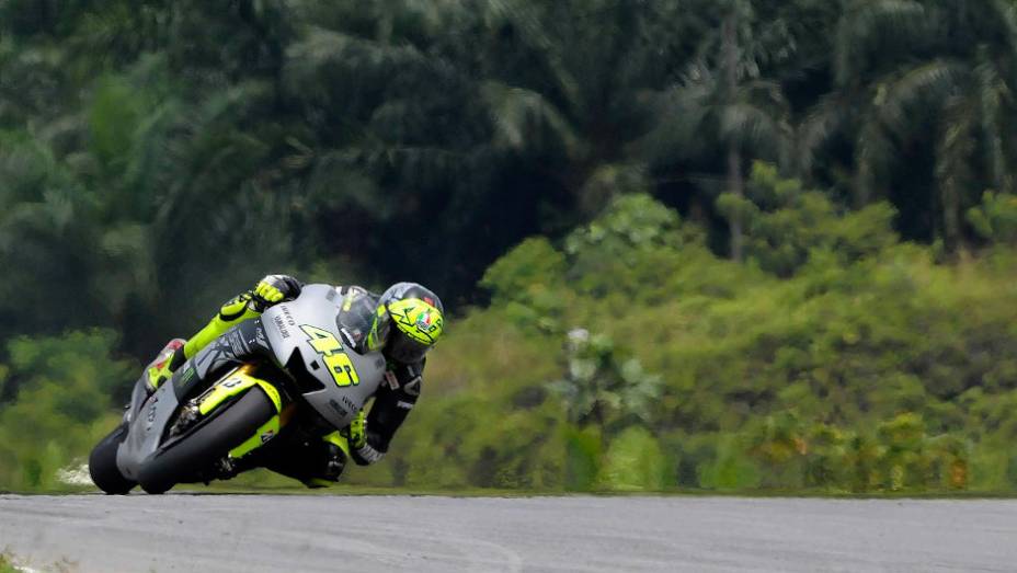 Valentino Rossi (Yamaha Factory Racing Team) ficou em quarto no último dia em Sepang. <a href="https://gutenberg.quatrorodas.abril.com.br/moto/noticias/motogp-pedrosa-lidera-ultimo-dia-sepang-734820.shtml" rel="migration">Leia mais</a>