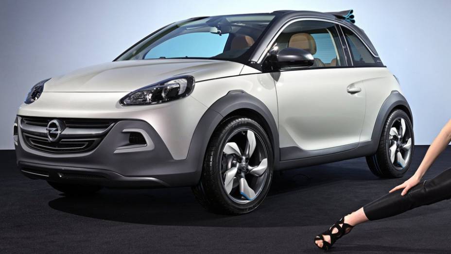 Opel Adam Rocks Concept ganhou alguns traços "off-road" | <a href="https://gutenberg.quatrorodas.abril.com.br/saloes/genebra/2013/opel-adam-rocks-concept-735283.shtml" rel="migration">Leia mais</a>