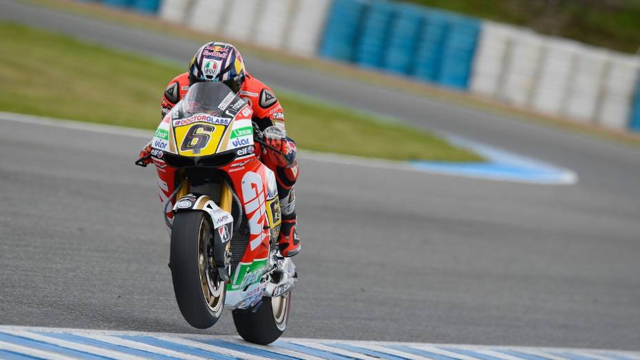 O piloto alemão Stefan Bradl (LCR Honda MotoGP) foi o terceiro em Jerez nesta segunda (25) | <a href="%20https://gutenberg.quatrorodas.abril.com.br/moto/noticias/motogp-yamaha-lidera-testes-jerez-737049.shtml" rel="migration">Leia mais</a>