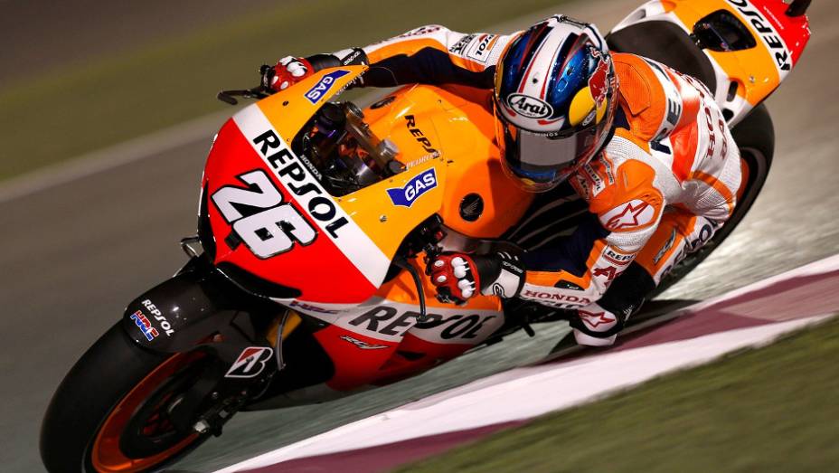 Dani Pedrosa (Repsol Honda Team) foi apenas o oitavo | <a href="https://gutenberg.quatrorodas.abril.com.br/moto/noticias/motogp-lorenzo-lidera-treino-livre-catar-737806.shtml" rel="migration">Leia mais</a>