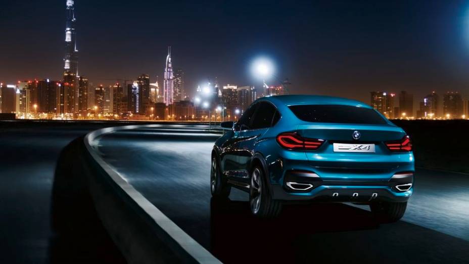 BMW X4 concept | <a href="https://gutenberg.quatrorodas.abril.com.br/saloes/xangai/2013/bmw-x4-concept-738669.shtml" rel="migration">Leia mais</a>