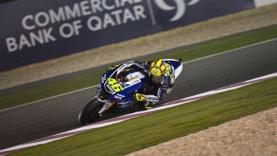 Valentino Rossi (Yamaha Factory Racing) ficou com o sétimo lugar | <a href="https://gutenberg.quatrorodas.abril.com.br/moto/noticias/motogp-lorenzo-garante-pole-catar-738025.shtml" rel="migration">Leia mais</a>