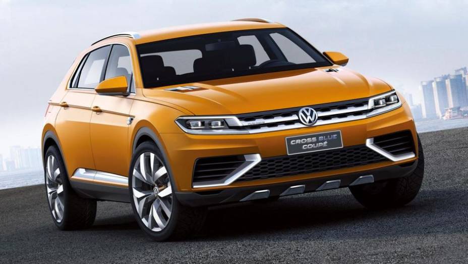 O modelo faz sua estreia mundial neste Salão de Xangai | <a href="https://gutenberg.quatrorodas.abril.com.br/saloes/xangai/2013/vw-crossblue-coupe-concept-738932.shtml" rel="migration">Leia mais</a>