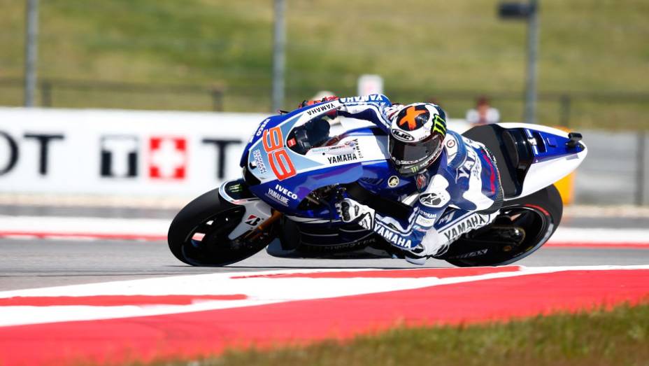 Jorge Lorenzo (Yamaha Factory Racing) foi o terceiro em Austin | <a href="https://gutenberg.quatrorodas.abril.com.br/moto/noticias/motogp-marc-marquez-vence-gp-americas-739261.shtml" rel="migration">Leia mais</a>