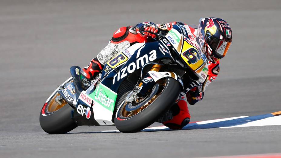 O alemão Stefan Bradl (LCR Honda MotoGP) ficou com o quinto lugar | <a href="https://gutenberg.quatrorodas.abril.com.br/moto/noticias/motogp-marc-marquez-vence-gp-americas-739261.shtml" rel="migration">Leia mais</a>